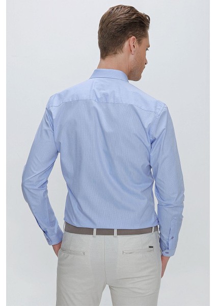 Gk 675 Slim Fit Mavi Klasik Gömlek indirimleri