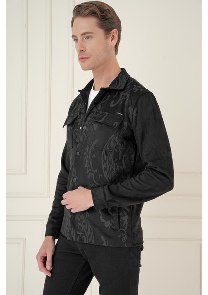 G 1578 Slim Fit Siyah Klasik Gömlek modelleri