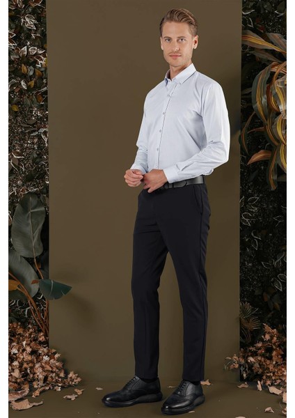 Gk 706 Slim Fit Mavi Klasik Gömlek fiyatları