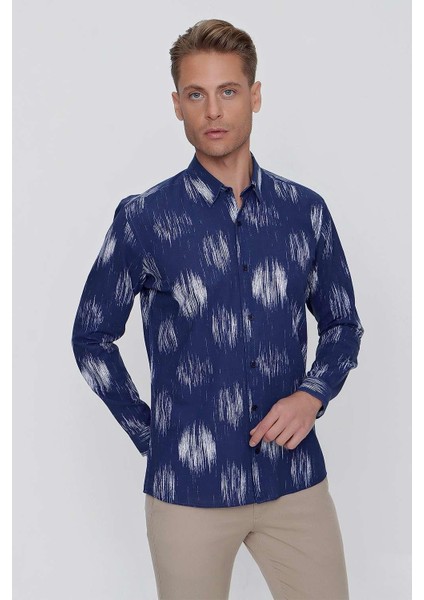 G 1515 Slim Fit Lacivert Spor Gömlek fiyatları