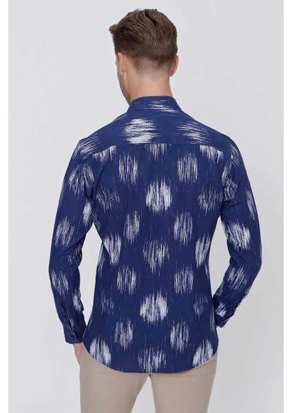 G 1515 Slim Fit Lacivert Spor Gömlek indirimleri