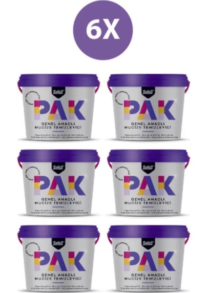 Pak Genel Amaçlı Mucize Temizleyici Krem 500 gr (6 Adet)