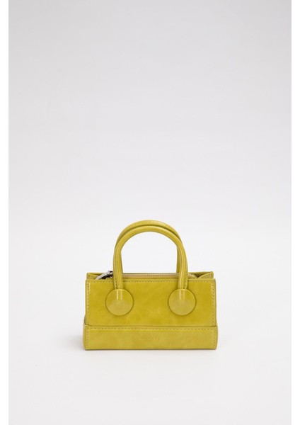 Yeşil Ayarlanabilir Kilit Detaylı El Çantası fiyatları