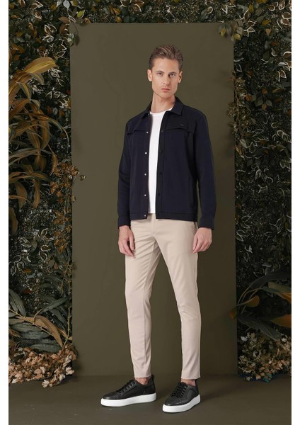 G 1562 Slim Fit Lacivert Klasik Gömlek indirimleri