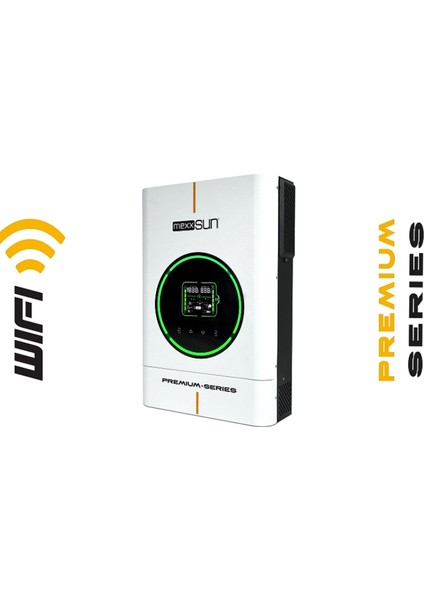Premium 24V 4kw Tam Sinüs Akıllı Inverter (Wi-Fi/ Dual Output)