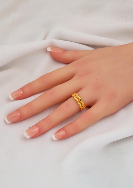 2 Sıra Zikzak Ajda Yüzük 14 Ayar Altın fiyatları