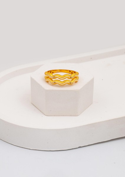 2 Sıra Zikzak Ajda Yüzük 14 Ayar Altın fırsatları