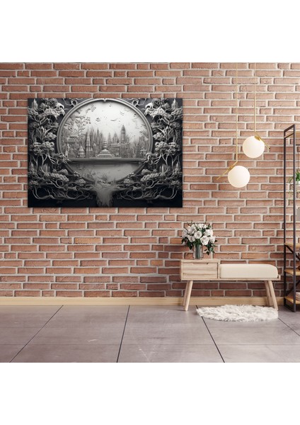 Siyah Beyaz Dünya Haritası Kanvas Tablo - Dünya Haritası Kanvas Duvar Sanatı Duvar Dekorasyonu modelleri