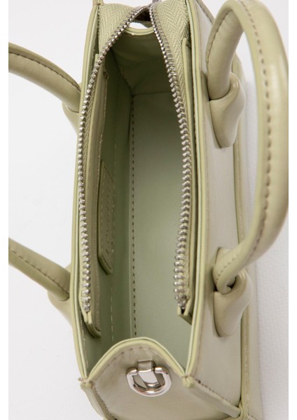 Açık Yeşil Ayarlanabilir Kilit Detaylı El Çantası fırsatları