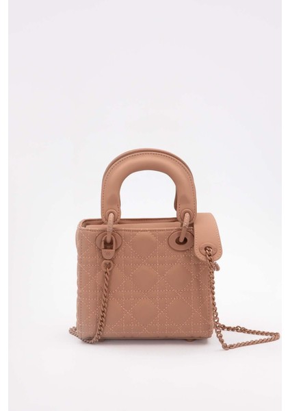 Pembe Mini Zincir Aksesuarlı El Çantası fırsatları