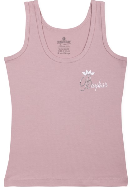 Kız Çocuk Pamuklu Kalın Askılı Renkli Taş Baskılı Klasik Atlet 3'lü Paket 4390 Renkli indirimleri