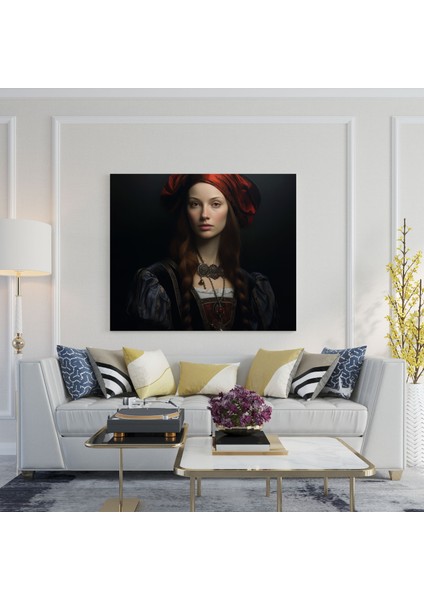 Rönesans Portre Kanvas Tablo - Rönesans Imza Tarzı Duvar Dekorasyonu fiyatları