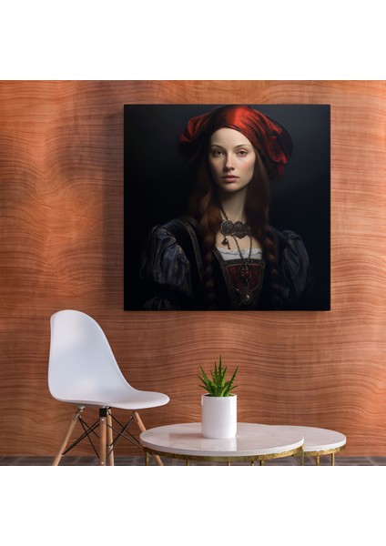 Rönesans Portre Kanvas Tablo - Rönesans Imza Tarzı Duvar Dekorasyonu modelleri