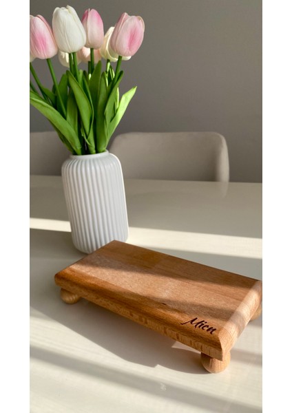 Mien Misket Ayaklı Ahşap Yağdanlık Altlığı / Sunumluk fiyatları