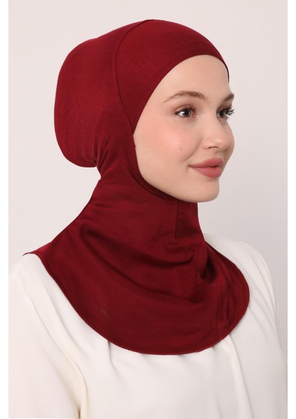 Bordo Hijabchi Boyunluklu Bone fiyatları