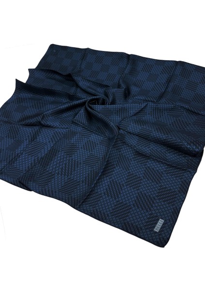 Twill Ipek Eşarp - 4104-61 Lacivert