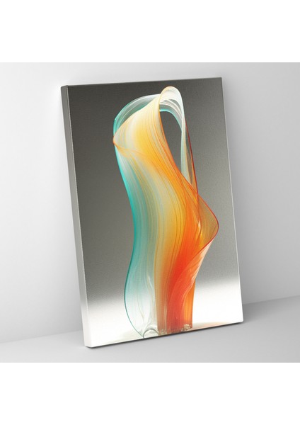 Güncel Soyut Cam Heykel Duvar Dekorasyonu - Gerçekçi Cam Heykel Sıcak ve Serin Tonlar Soyut Heykel