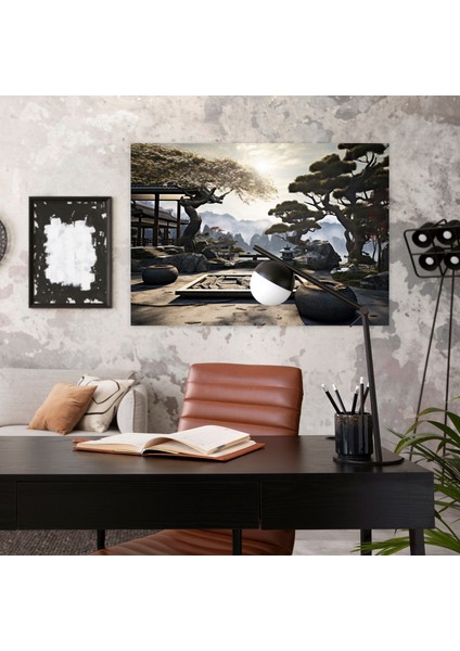 Modern Zen Bahçesi Duvar Sanatı - Zen Bahçesi Çağdaş Dijital Sanat Modern Zen Bahçesi Duvar Dekorasyonu fiyatları