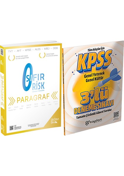345 - Paragraf Sıfır Risk - 3 Deneme