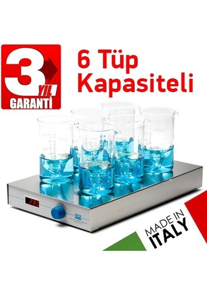Multistirrer 6´lı Dijital Manyetik Karıştırıcı