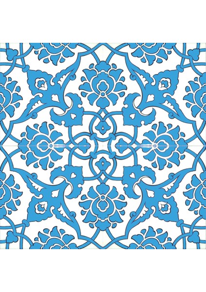 20 x 20 cm Sp 83 Mavi Beyaz Iznik Rumi Kütahya Çini Pano indirimleri