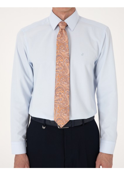 Erkek Açık Mavi Regular Fit Uzun Kollu Basic Gömlek 50316742-VR003