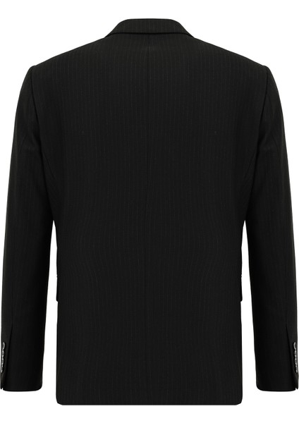 Regular Fit Çizgili Kruvaze Takım Elbise modelleri