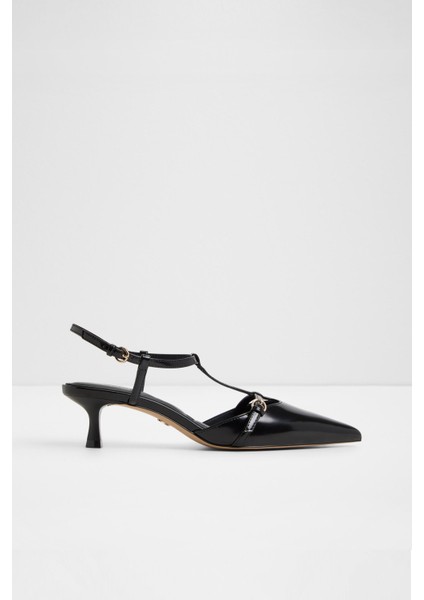 Galatrix Ayakkabı Orta Boy Topuklu - Siyah