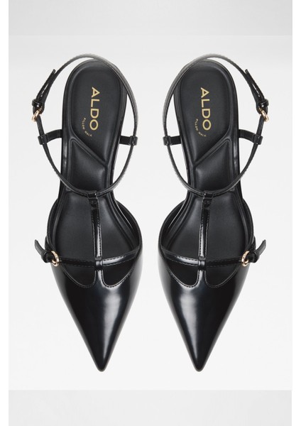 Galatrix Ayakkabı Orta Boy Topuklu - Siyah