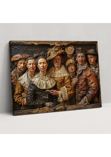 Rembrandt Duvar Sanatı Kanvas Tablosu - Ev Dekorasyonu Duvar Dekorasyonu