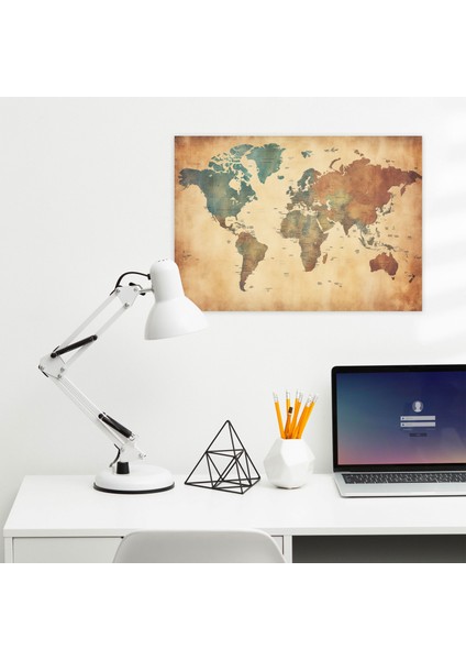Eski Dünya Haritası Duvar Sanatı - Dünya Haritası Duvar Dekorasyonu Ev Dekorasyonu Kanvas fiyatları