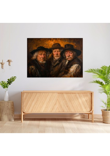 Rembrandt Dramatik Aydınlatmalı Kanvas Tablo - Rembrandt Duvar Dekorasyonu fiyatları