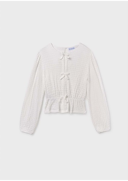 Kız Çocuk Kazak - Mayoral - Beyaz - 12 Yaş - 7032-BEYAZ-12 Yaş indirimleri