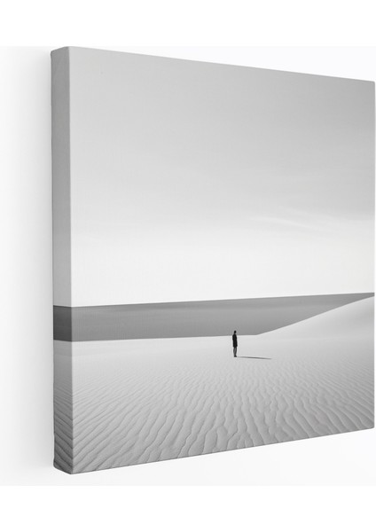 Reddedilme Temalı Duvar Sanatı - Kanvas Tablo Siyah ve Beyaz Içe Dönük