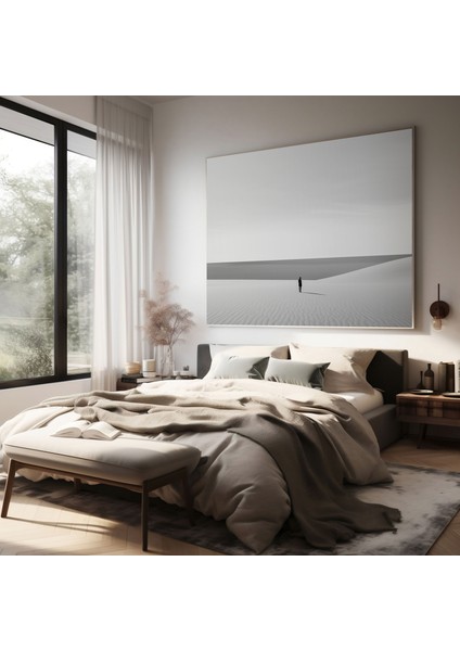 Reddedilme Temalı Duvar Sanatı - Kanvas Tablo Siyah ve Beyaz Içe Dönük fiyatları