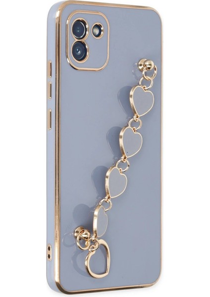 Samsung Galaxy A03 Kılıf Esila Silikon - Gri - ASOY5551-2166