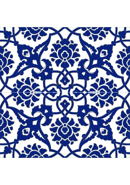 20 x 20 cm Sp 83 Kobalt Beyaz Iznik Rumi Desenli Çini Pano indirimleri