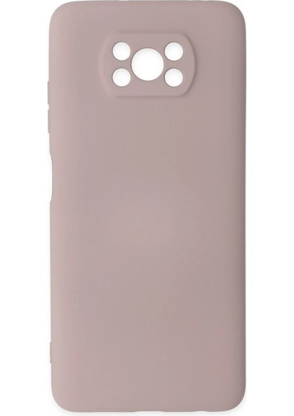 Xiaomi Pocophone X3 Kılıf Nano Içi Kadife Silikon - Pudra - ASOY3638-6828
