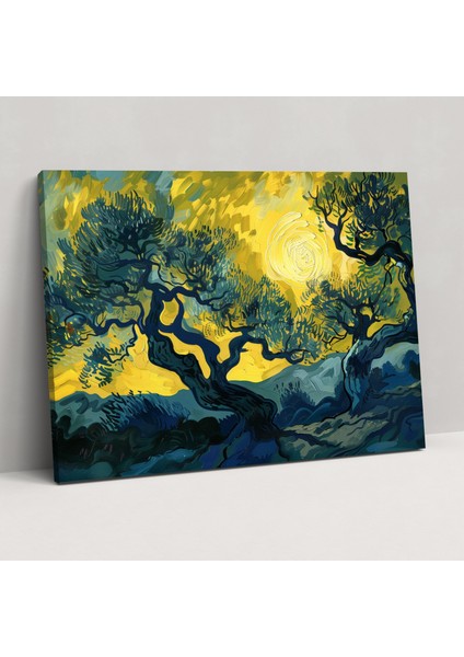 Zeytin Ağaçları Vincent Van Gogh Duvar Dekorasyonu - Vincent Van Gogh Zeytin Ağaçları Kanvas Ev Dekorasyonu