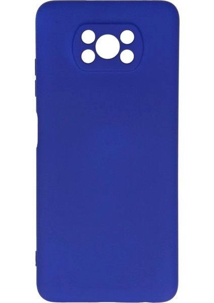 Xiaomi Pocophone X3 Kılıf Nano Içi Kadife Silikon - Lacivert - ASOY2872-9046