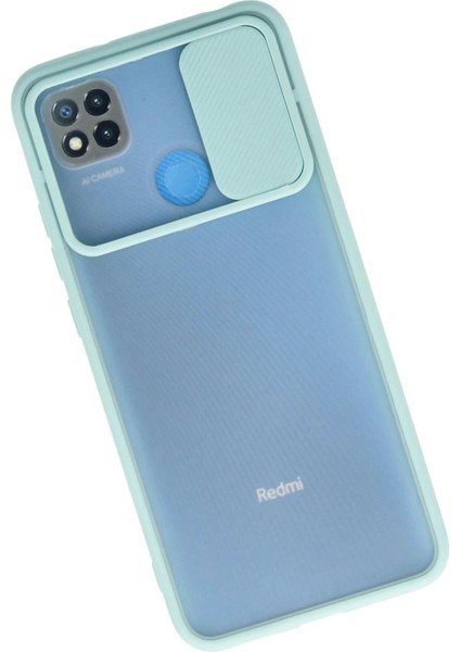Xiaomi Redmi 9c Kılıf Palm Buzlu Kamera Sürgülü Silikon - Turkuaz - ASOY9389-1933 fiyatları