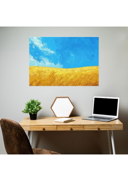 Vincent Van Gogh Buğday Tarlaları Kanvas Tablo - Duvar Dekoru Için Vincent Van Gogh Kanvas Duvar Sanatı modelleri