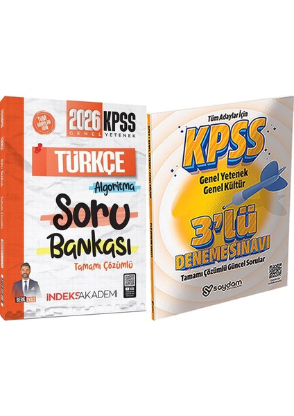 2026 Kpss Türkçe Algoritma Soru Bankası Çözümlü - 3 Deneme