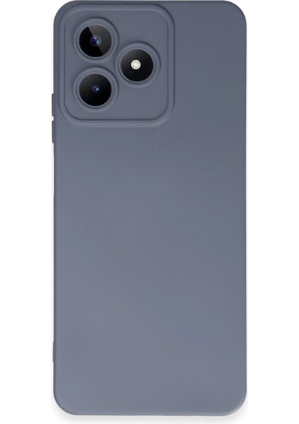 Realme C53 Kılıf Nano Içi Kadife Silikon - Gri - ASOY9797-3795