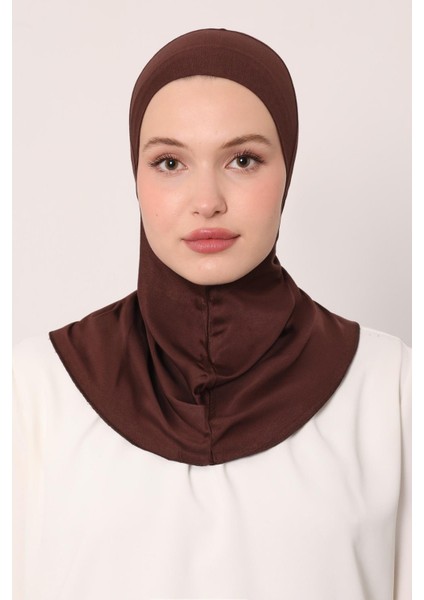 Kahve Hijabchi Boyunluklu Bone modelleri