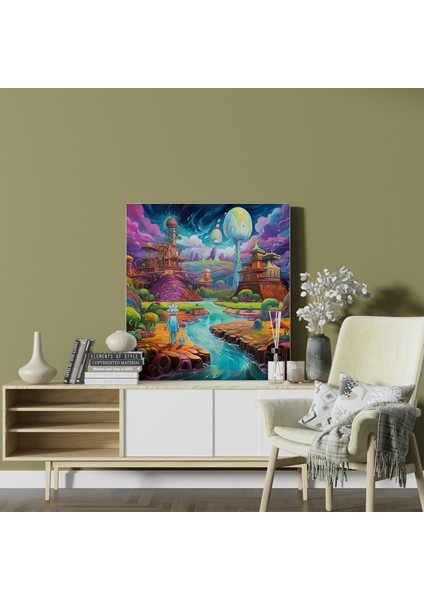 Harika Manzara Rick ve Morty Kanvas Tablo Baskı fiyatları