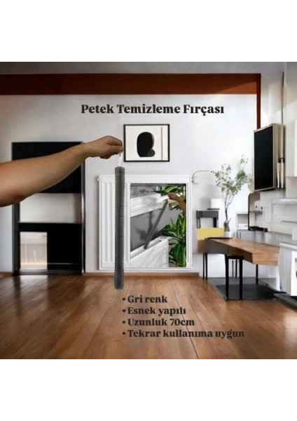 Kalorifer Peteği Temizleme Fırçası Petek Arası Radyatör Temizleme Fırçası Kalorifer Temizleme Fırça