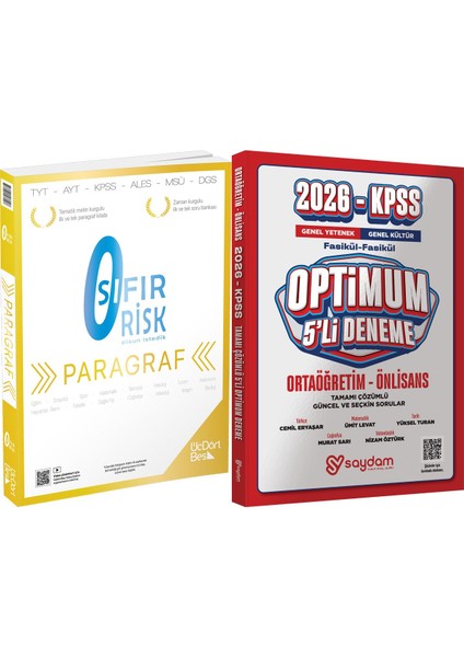 345 - Paragraf Sıfır Risk - Optimum 5 Deneme