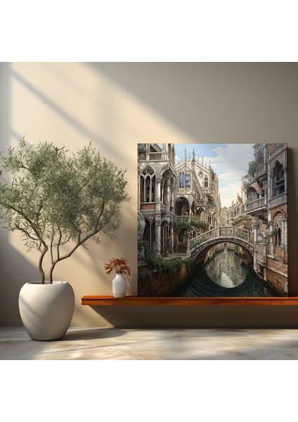 Rönesans Kanvas Tablo: Şehir Manzarası Eskizi fiyatları