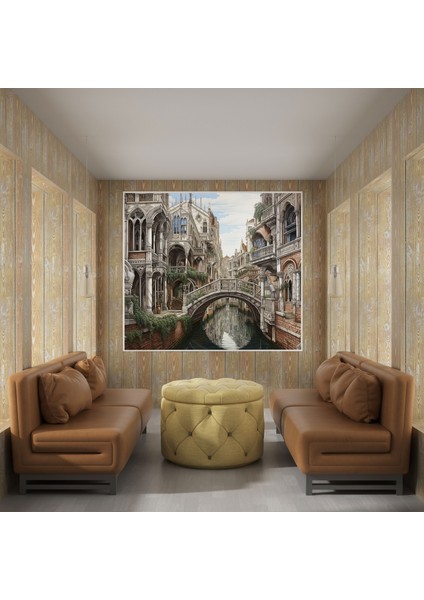 Rönesans Kanvas Tablo: Şehir Manzarası Eskizi modelleri